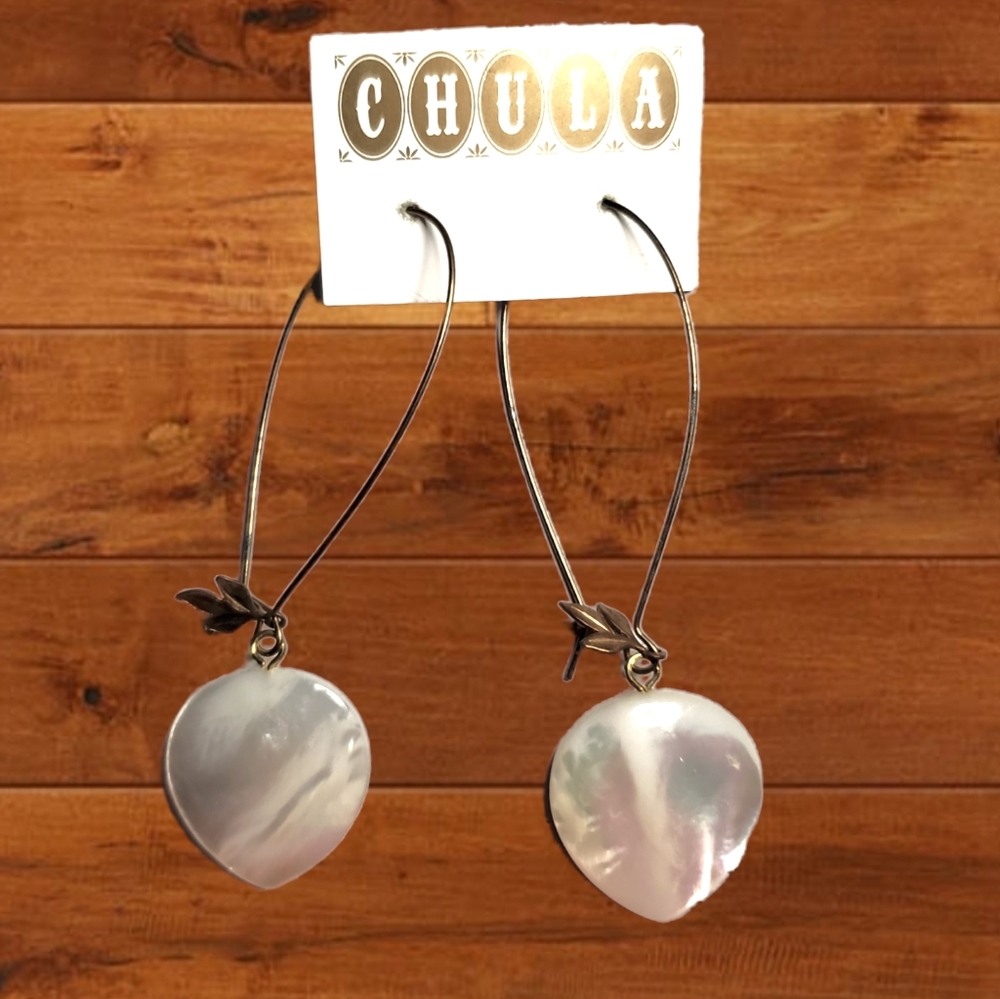 Abalone Mother Of Pearl Artisan Earrings